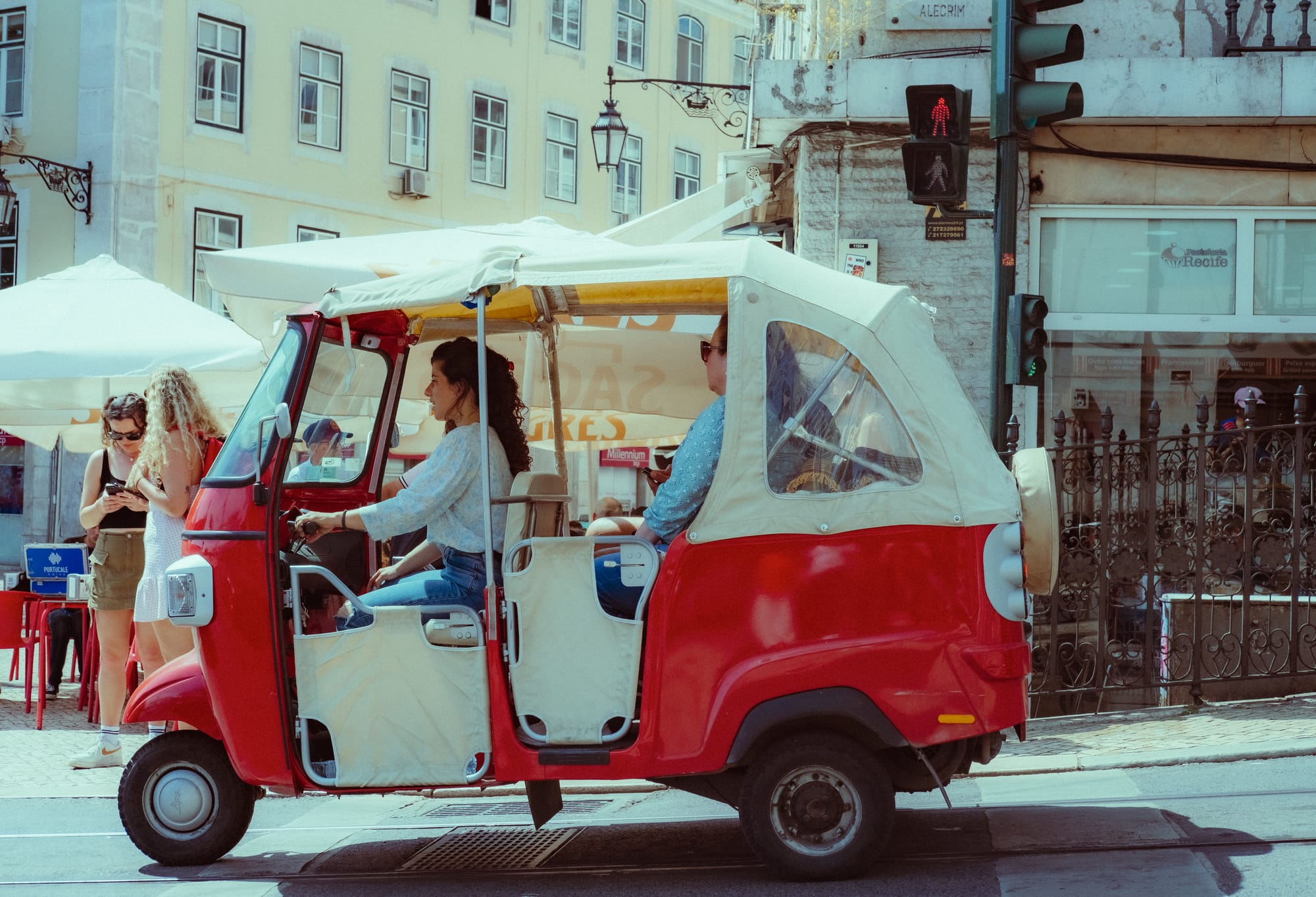 Tuk-tuk postcards from Lisbon, Portugal