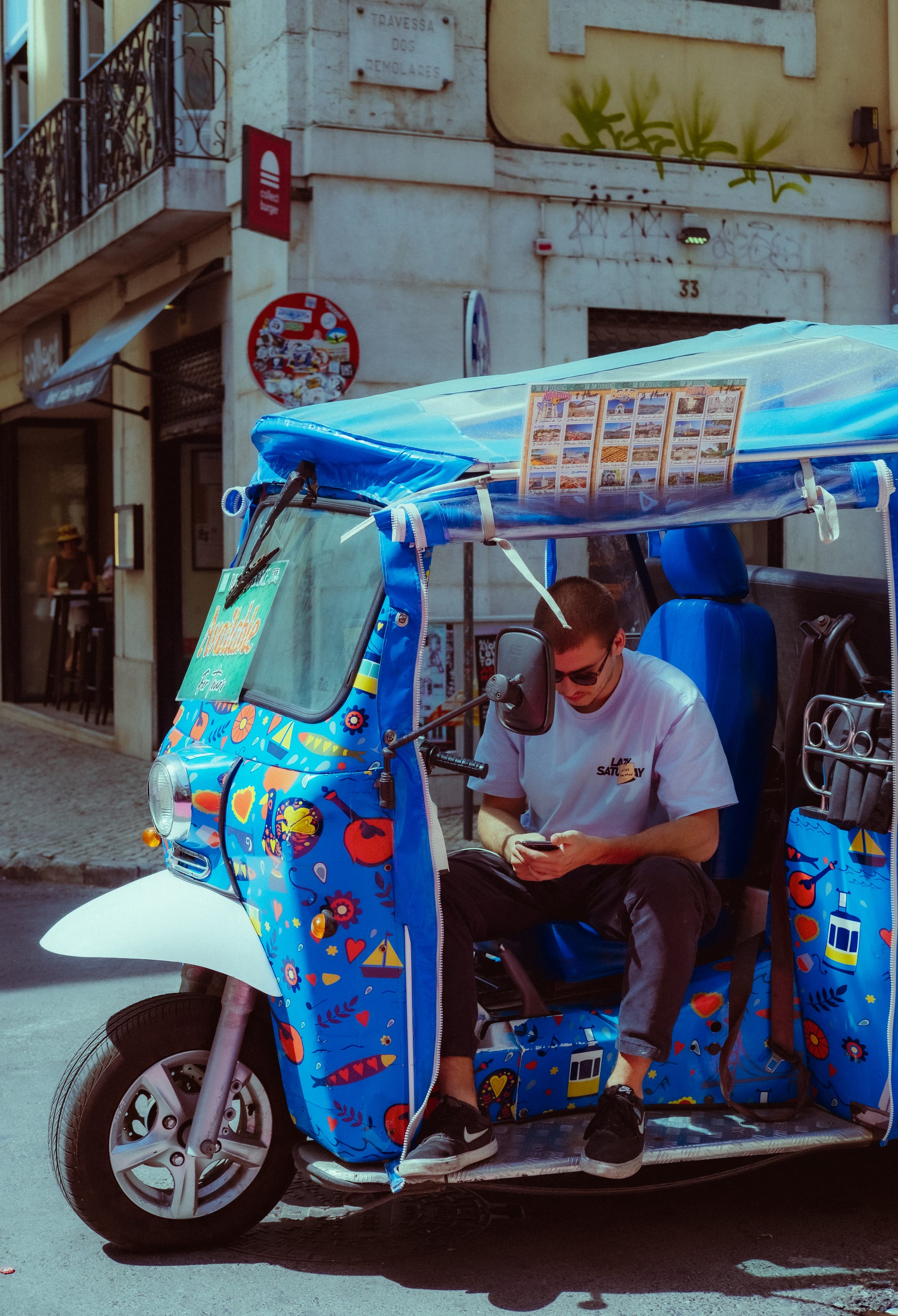 Tuk-tuk postcards from Lisbon, Portugal