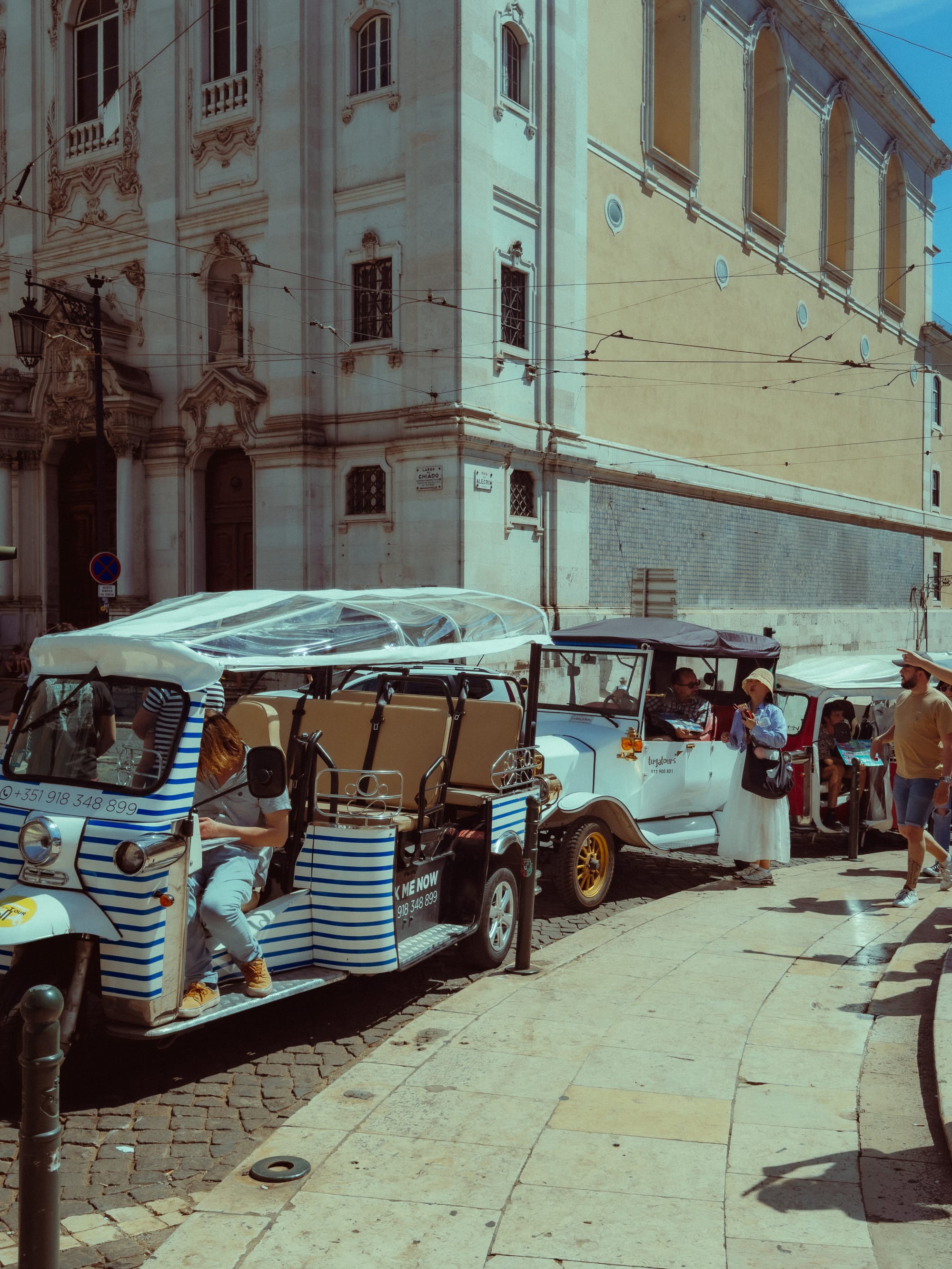 Tuk-tuk postcards from Lisbon, Portugal